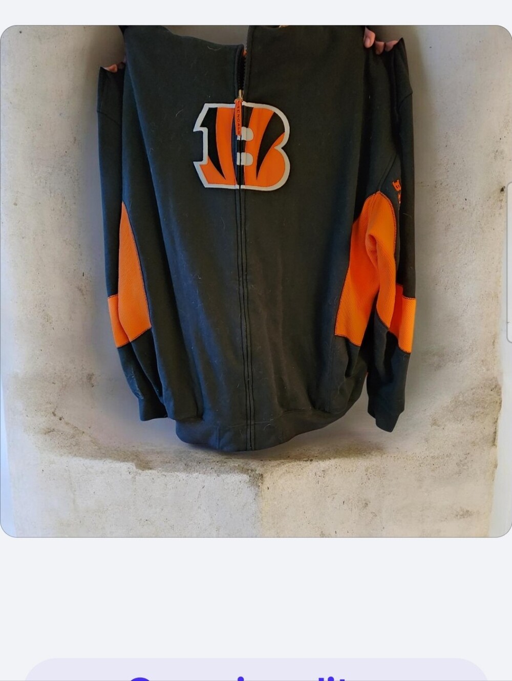 Cincinnati Bengals  Full-Zip Hoodie● EUC● Final Price